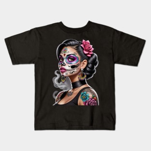 Catrina - Dia De Los Muertos Kids T-Shirt